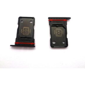 2X Dual SIM Double Card Tray Slot Holder Replacement Compatible with Oneplus 9 Pro 5G 6.7 inch (Silver)