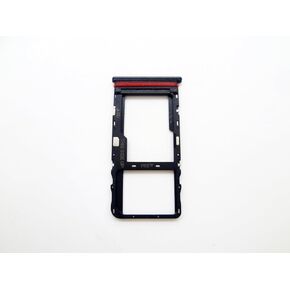 Sim Card Holder Slot Tray Micro SD Card Reader Replacement Compatible with TCL 30 V 5G (Black)