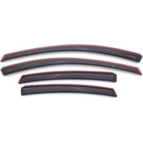 Auto Ventshade [AVS] In-Channel Ventvisor / Rain Guards | Fits 2013 - 2016 Dodge Dart- Smoke, 4 pcs. | 194529