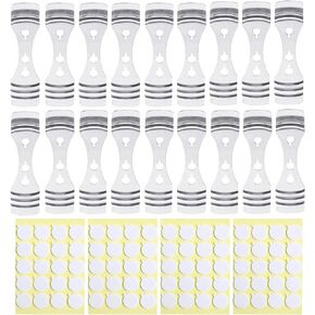 20pcs Metal Candle Wick Centering Devices Stainless Steel Candle Wick Holder for Candle Making Candle Wick Holders