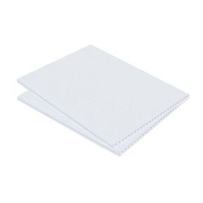 Corrugated Plastic Sheet - Corrugated Plastic Board, 4mm White coroplast Board 12" x 12" Inches, Coroplast Sheets - Corrugated Plastic Signs - coroplast - corrugated Plastic Poster Board (4 Pack)
