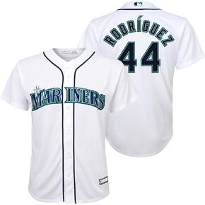 Outerstuff Julio Rodriguez Seattle Mariners MLB Kids Youth 8-20 White Home Player Jersey in Saudi Arabia