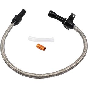 TH350 TH400 Transmission Dipstick Tube Tool with Lock Flexible Stainless Steel Compatible with Chevy GM TH350 Tranny 350 Turbo HOT TH400 Turbo (Black)