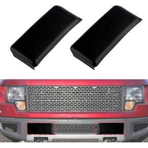 2Pcs Front Bumper Guards Protector for Cars Pads Accessories Insert Caps Cover Compatible with Ford 2009-2014 F-150 F150 RH & LH Right and Left Black