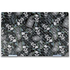 Carbon Fiber Laptop Skin Compatible with HP Envy x360 14" (2023) - Wall of Death - Premium 3M Vinyl Protective Wrap Decal Cover - Easy to Apply | Crafted in The USA by MightySkins