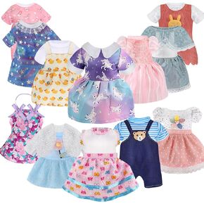 12-Inch Doll Clothing Accessories - 12 inch Baby Doll Clothes [12 Sets Princess Styling ] for 10 inch Dolls /11 inch Baby Dolls/ 12 inch Baby Dolls (Kids Gift)