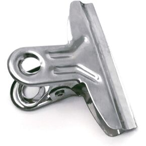 Bulldog Clips,40PCS 2 inches Hinge Clips,Stainless Steel Binder Clips for Documents, Files, Pictures, Home Office Supplies, Silver