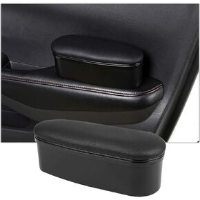 CDEFG Universal Fit Car Door Elbow Rest Side Door Arm Rest Storage Case Adjustable Height Arm Rest Comfort Fit for Driver Side and Passenger Side (Black)