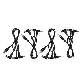 (4) Pack of 3 Way Split Effects Pedal DC Power Cables for CIOKS Power Supplies