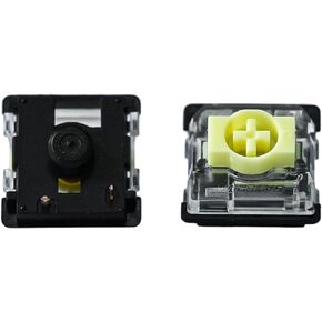 GATERON KS-33 Low Profile Banana Keyboard Switches,Tactile 3-Pin 65gf RGB LED Factory Pre-lubed Key Switches for MX Mechanical Keyboard (Banana 90PCS)