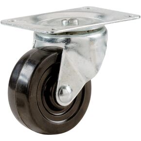 Shepherd Hardware 9487 1-1/4-Inch Rubber Swivel Plate Caster, 30-lb Load Capacity in Kuwait