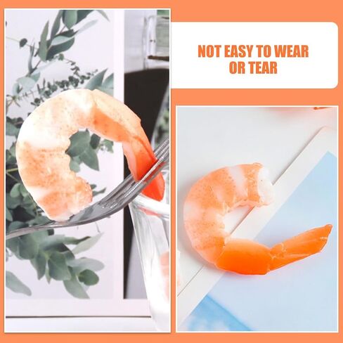 FAVOMOTO 5pcs Artificial Shrimp Figures,Artificial Shrimp Model Realistic Food Model Shrimp Decor for Party Simulated Shrimp Model Faux Food Simulation Shrimp Model Food Props Hot Pot PVC Fake Food in Saudi Arabia