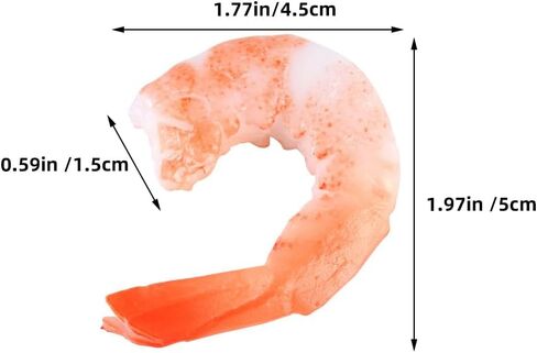 FAVOMOTO 5pcs Artificial Shrimp Figures,Artificial Shrimp Model Realistic Food Model Shrimp Decor for Party Simulated Shrimp Model Faux Food Simulation Shrimp Model Food Props Hot Pot PVC Fake Food in Saudi Arabia