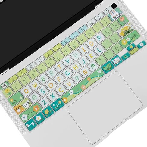 Cute Keyboard Cover for 2021 2020 MacBook Air 13 inch (Model: A2179 A2337) M1 Chip, Silicone Protective Skin, Cute Flowers in Saudi Arabia