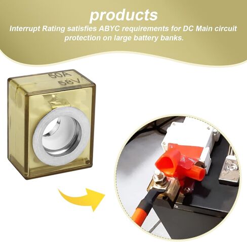 فيوز 50 أمبير لاستبدال الصمامات الطرفية لأنظمة البحر الأزرق، لحماية دوائر السيارات والرافعات والسفن التي تشحن in Kuwait