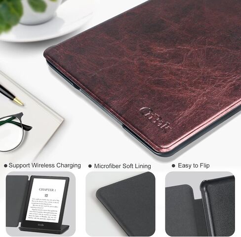 حافظة CoBak لجهاز Kindle Paperwhite - غطاء جلد PU جديد تمامًا مع ميزة التنبيه التلقائي للنوم لجهاز Kindle Paperwhite Signature Edition وKindle Paperwhite الجيل الحادي عشر 2021 in Saudi Arabia