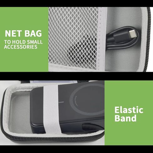 حافظة شاحن محمولة متوافقة مع بنك الطاقة Anker MagGo (10K) بقدرة 15 وات MagSafe، حامل تخزين لـ 633/622/621/321/A1654 10000 مللي أمبير في الساعة 5000 مللي أمبير في الساعة لتوصيل طاقة الهاتف الخلوي - حقيبة حمل فقط in Kuwait