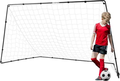 BOHEN Metal 6x4 FT/9x5FT Soccer Goal for Backyard with Carry Bag - Steel Pipe Goal - Fun for Outdoor Indoor Training Games for Kids Youth Adult, for Easy Storage and Transportation in Saudi Arabia