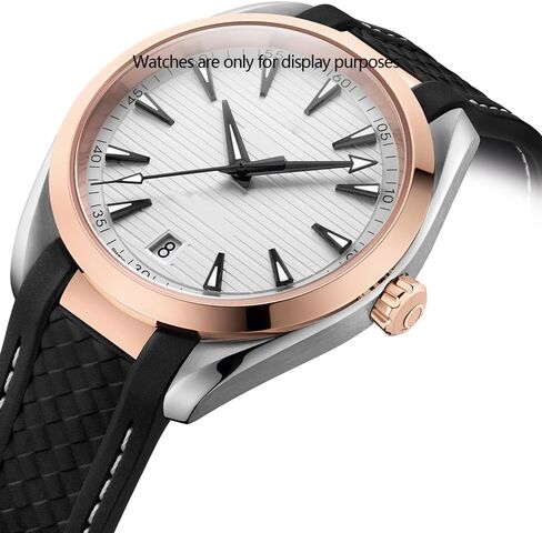 20mm Curved End Rubber Silicone Replacement Strap Compatible with Omega Seamaster 300 AT150 Aqua Terra 8900 Watch Band Steel Buckle Bracelet in Kuwait
