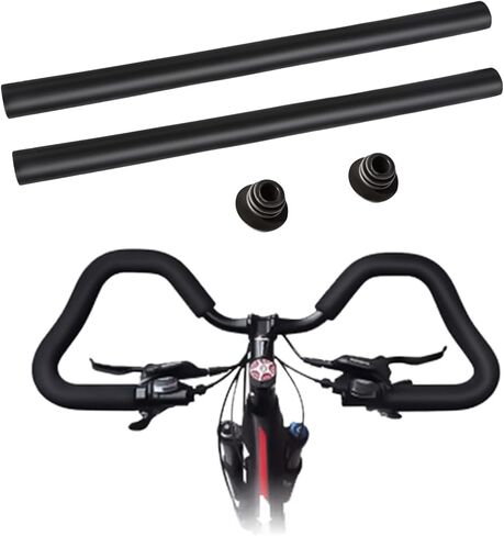 مقابض مقود دراجة السباق، أنبوب مطاطي إسفنجي للدراجة، غطاء مرن، مقابض إسفنجية، قابلة للقص، القطر الداخلي 21 مم/0.83 بوصة، عبوة من قطعتين in Kuwait