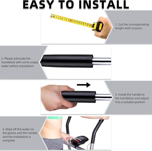 مقابض مقود دراجة السباق، أنبوب مطاطي إسفنجي للدراجة، غطاء مرن، مقابض إسفنجية، قابلة للقص، القطر الداخلي 21 مم/0.83 بوصة، عبوة من قطعتين in Kuwait