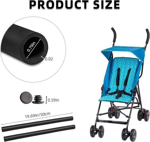 مقابض مقود دراجة السباق، أنبوب مطاطي إسفنجي للدراجة، غطاء مرن، مقابض إسفنجية، قابلة للقص، القطر الداخلي 21 مم/0.83 بوصة، عبوة من قطعتين in Kuwait