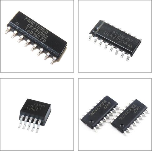 SMD الدائرة المتكاملة JRC4558D LM358DR 74HC595D NE555DR LM324DR ULN2003ADR 74HC165D LM386MX L7805CV مضخم التشغيل/سجلات التحول/منظم الجهد/بوابة المنطق IC مجموعة متنوعة من المقبس in Kuwait