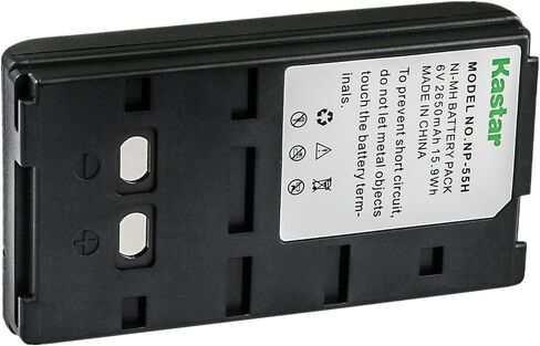 Kastar 1-Pack NP-55H 6.0V 2650mAh Ni-MH بطارية بديلة لسوني CCD-FX200E CCD-FX210 CCD-FX230 CCD-FX240 CCD-FX280E CCD-FX3 CCD-FX300 CCD-FX300E CCD-FX310 CCD-FX311 CCD-FX320 سي سي دي-FX330 سي سي دي-FX340 in Kuwait