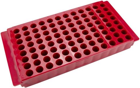 Caplugs Evergreen 240-6388-B30 Microcentrifuge Tube Rack. 96 Places, Reversible, Polypropylene, Blue in Saudi Arabia