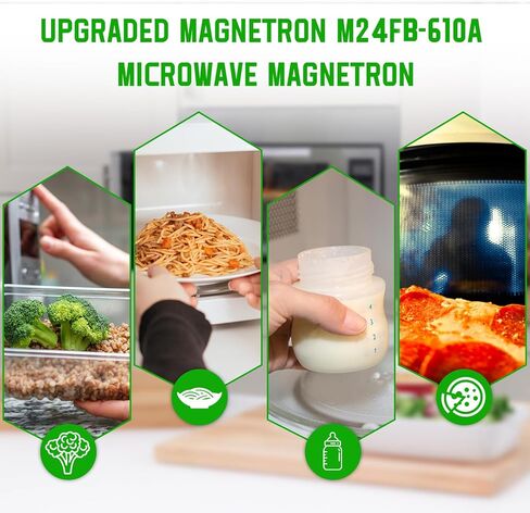 Upgraded Magnetron M24FC-610A Microwave Magnetron Tube,Compatible with Galanz and GE WB27X11126 Microwave Oven Magnetron Repair Parts Replace M24FB-610A in Kuwait