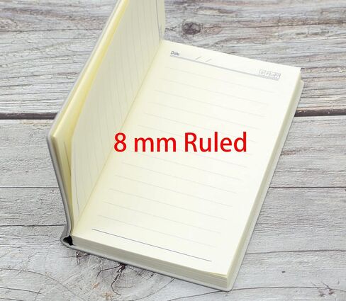 YIKANGHENG Softcover Journal Notebook, 3 Pcs A7 PU Leather Cover 80 Sheets (160 Pages) 8mm Ruled Diary Notebooks (Dark Color) in Saudi Arabia