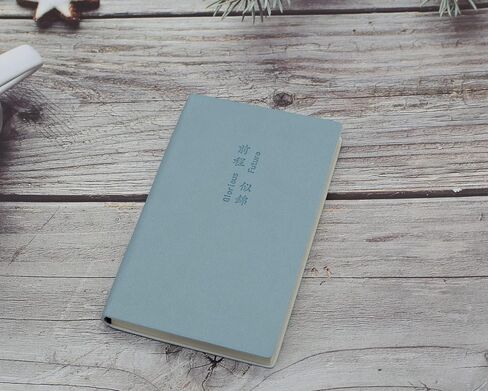 YIKANGHENG Softcover Journal Notebook, 3 Pcs A7 PU Leather Cover 80 Sheets (160 Pages) 8mm Ruled Diary Notebooks (Dark Color) in Saudi Arabia