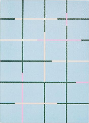 POKETO Checkered Object Notebook - Lavender - Blank, Aesthetic Notebook for Journaling, Office or School - Soft Cover, Lay Flat Journal - 140 Blank Pages, 7" x 9.75 in Saudi Arabia