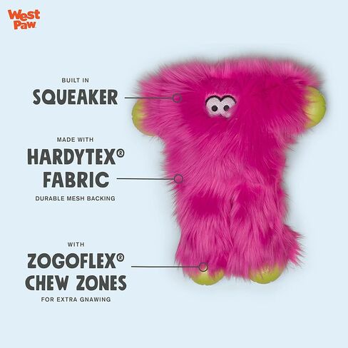 WEST PAW Durable Plush w/Zogo, PEET, Hot Pink, Large in Kuwait