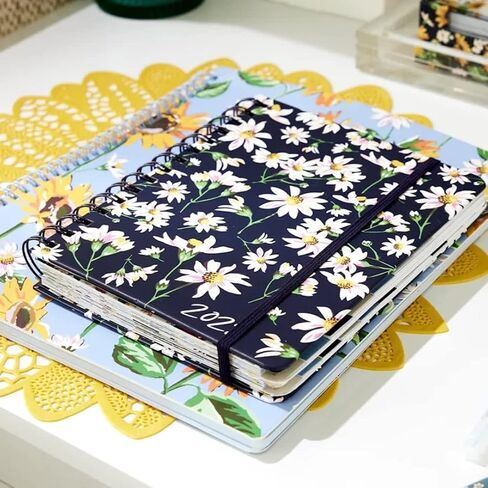 Vera Bradley Large Spiral Notebook, College Ruled Paper, 11" x 9.5" with Pocket and 160 Lined Pages, Rain Forest Canopy Pink in Saudi Arabia