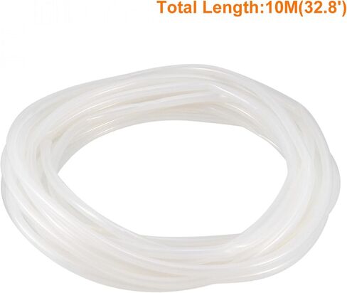 uxcell Silicone Tube 2mm ID x 4mm OD 3/32"x5/32" 32.8 Feet Flexible Silicone Tubing Rubber Tubing Water Air Hose Pipe Translucent for Pump Transfer in Saudi Arabia