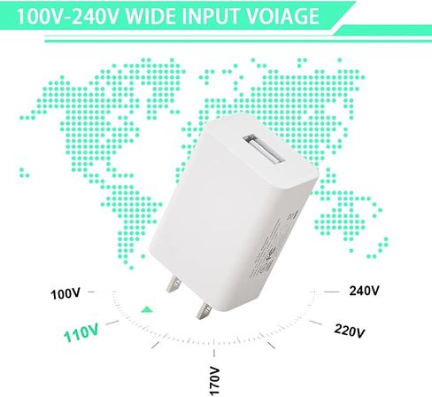 Fast Charger Adapter Compatible for Kindle Fire HD Tablet Stick,Oasis,Kids E-Readers,USB Power Adapter Compatible with Samsung Galaxy Tab A 10.1,8.0, 7.0, 9.7,Tab E,S2,Tab 4,3,SM-T580 and More in Saudi Arabia