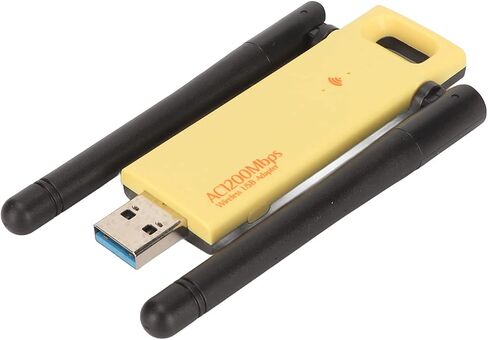 محول واي فاي USB لاسلكي، AC1200Mbps 2.4G 5G واي فاي محول شبكة ثنائي النطاق، محول شبكة الكمبيوتر، محول واي فاي للكمبيوتر الشخصي يدعم وظيفة الكشف التلقائي لنظام التشغيل Windows 10/8/7/XP in Kuwait