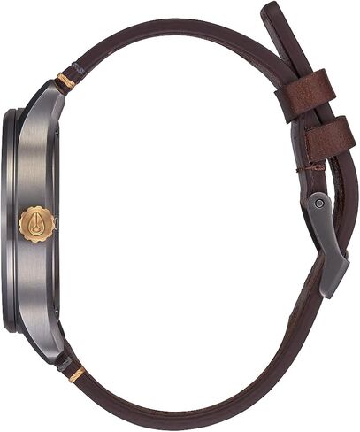 ساعة نيكسون باترول جلدية A1243-100m مقاومة للماء للرجال كلاسيكية أنالوج (42 ملم وجه الساعة، 21 ملم سوار جلدي) in Kuwait