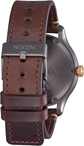 ساعة نيكسون باترول جلدية A1243-100m مقاومة للماء للرجال كلاسيكية أنالوج (42 ملم وجه الساعة، 21 ملم سوار جلدي) in Kuwait