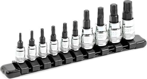 ARES 31037 – 10-Piece 3/8-Inch Drive Extra Long Torx Bit Socket Set – Durable Bit Socket Set Includes Torx Bit Sockets from T10 to T60 – 5.5-Inch Long Bit Sockets Offer Superior Reach in Saudi Arabia