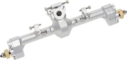 DKKY 1/24 مقياس محاور سبائك الألومنيوم الأمامية والخلفية مجموعة مبيت محور البوابة مع مفصل C جديد لأجزاء ترقية جيب SCX24 90081 C10 (فضي) in Kuwait