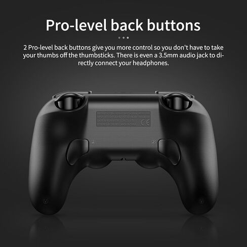 وحدة تحكم سلكية 8bitdo Pro 2 لأجهزة Xbox Series X|S، وXbox One، وWindows 10/11، ولوحة ألعاب مع عصا تحكم Hall Effect، ومقبس صوت 3.5 ملم - مرخص رسميًا - أسود in Kuwait