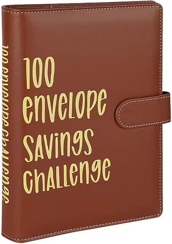 100 Envelopes Money Saving Challenge Binder, Money Saving Binder Savings Challenges Book to Save $5,050 in Saudi Arabia