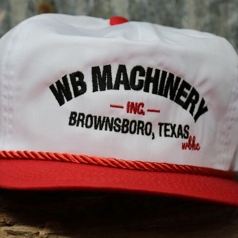 شركة ويسكي بينت هات كو. WB Machinery Red Roped Snapback قابل للتعديل in Kuwait