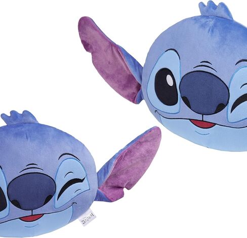 Disney Stitch Sofa Cushions - 3D Plush Cushions for Bed or Sofa Women Teenagers Kids Bedroom Accessories - Stitch Gifts (Blue Stitch) in Saudi Arabia