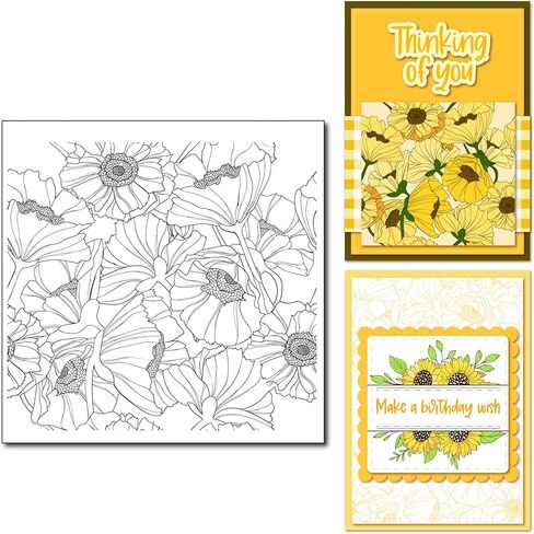 Arrietty جميلة تتفتح زهور الخشخاش خلفية ختم مطاطي واضح ختم/ختم سجل القصاصات بطاقة الزخرفية صنع طوابع واضحة in Kuwait