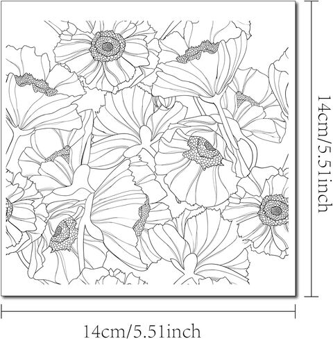 Arrietty جميلة تتفتح زهور الخشخاش خلفية ختم مطاطي واضح ختم/ختم سجل القصاصات بطاقة الزخرفية صنع طوابع واضحة in Kuwait