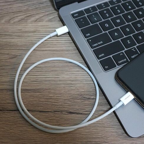 كابل HomeSpot Lightning قصير، 2 قدم [معتمد من Apple MFi]، كابل USB C إلى Lightning iPhone، شحن توصيل الطاقة لأجهزة iPhone 13 12 Pro Max 11 SE XR وAirPods وMacBook وiPad Air Mini | أبيض 1 حزمة in Kuwait