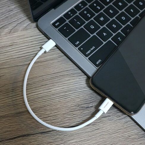 كابل HomeSpot Lightning قصير، 2 قدم [معتمد من Apple MFi]، كابل USB C إلى Lightning iPhone، شحن توصيل الطاقة لأجهزة iPhone 13 12 Pro Max 11 SE XR وAirPods وMacBook وiPad Air Mini | أبيض 1 حزمة in Kuwait